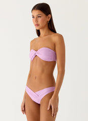 Delta Bandeau Bikini Top - Lavender