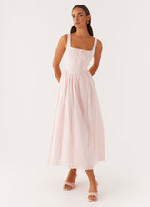 Pascuelle Midi Dress - Pink