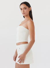 Eliana Crop Top - Ivory
