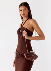 Sweet Escape Clutch Bag - Brown