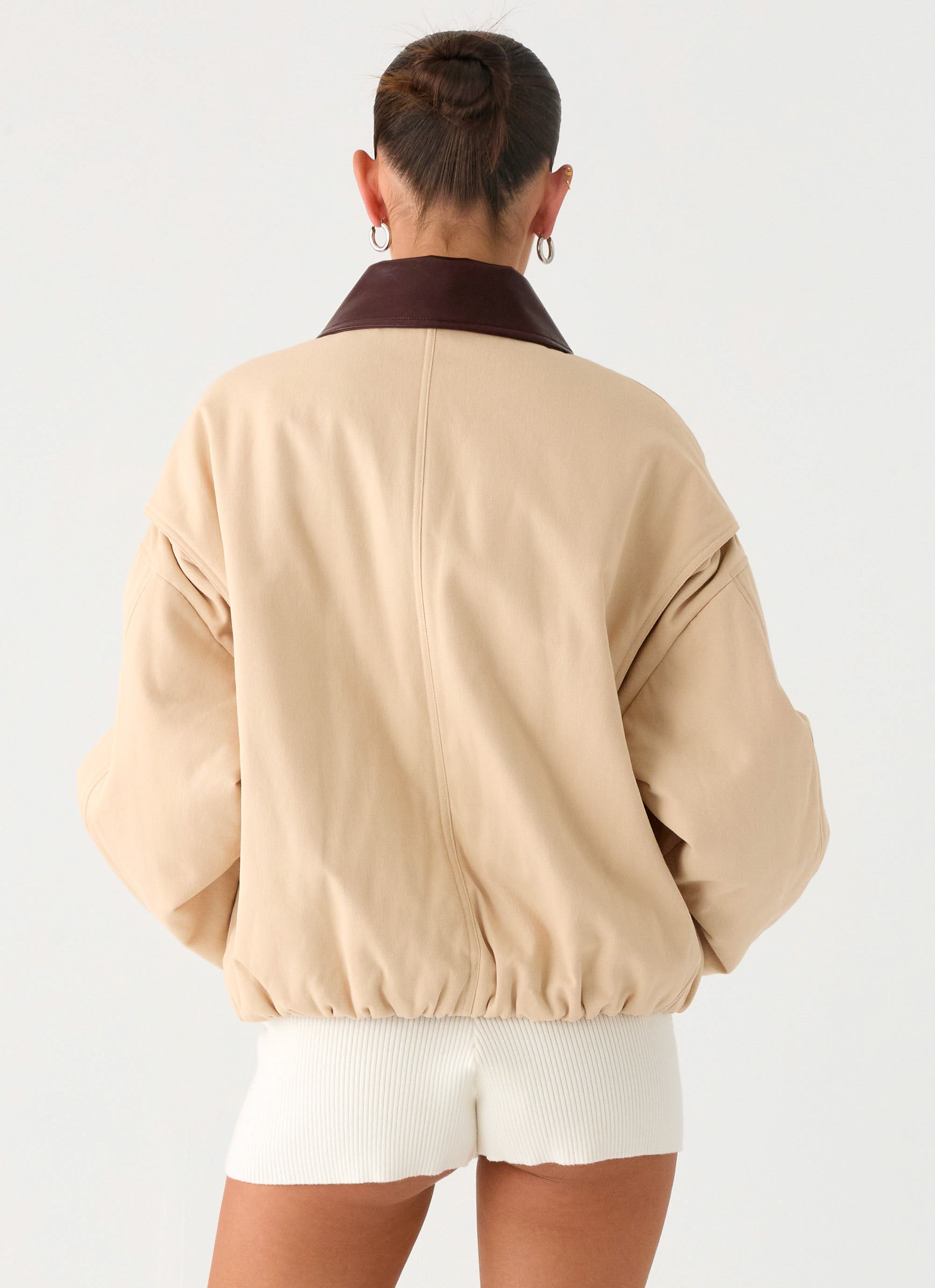 Airplane Mode Twill Blouson Jacket - Natural