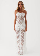 Ottilie Lace Maxi Dress - White