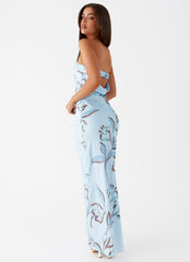 Summer Lover Maxi Dress - Blue Floral