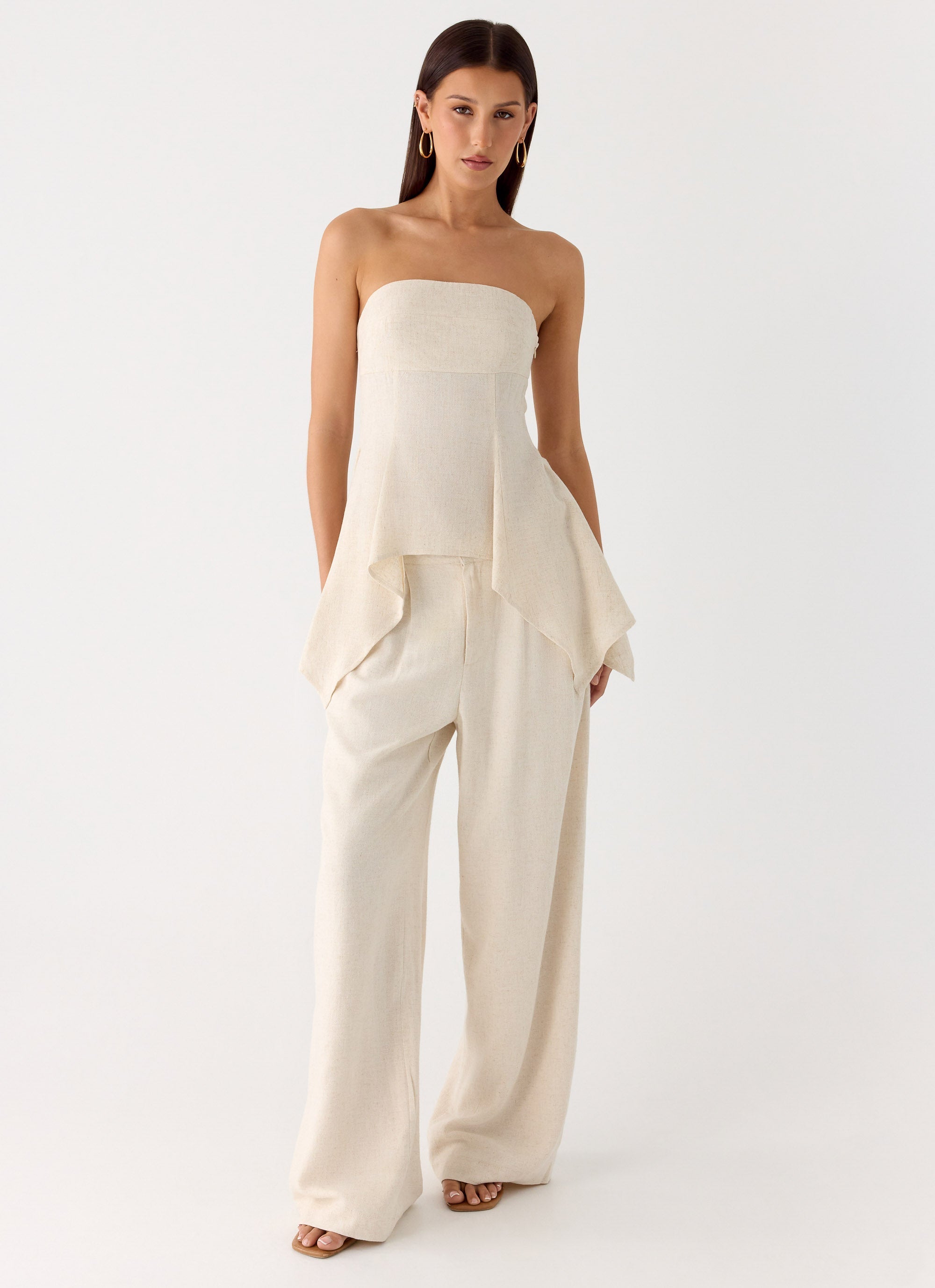 Rossi Hanky Hem Top - Oatmeal